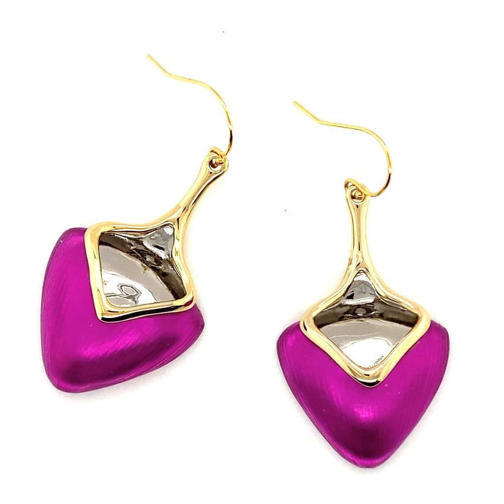 Alexis Bittar Fuchsia Lucite Earring